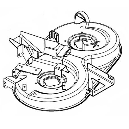 Plateau de coupe nu 105 cm 683-04390G-S - 68304390 pour Troy-Bilt HORSE 105T-R - 13AJ71BN609 (2024)