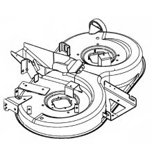 Plateau de coupe nu 105 cm 683-04390G-S - 68304390 pour MTD Optima LN 200 H - 13AJ71SN678 (2023)