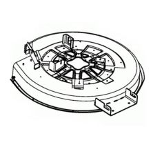 Plateau de coupe 76 cm 683-04459637 - 683-04459 pour MTD MTD 76 - 13A7765C600 (2019)